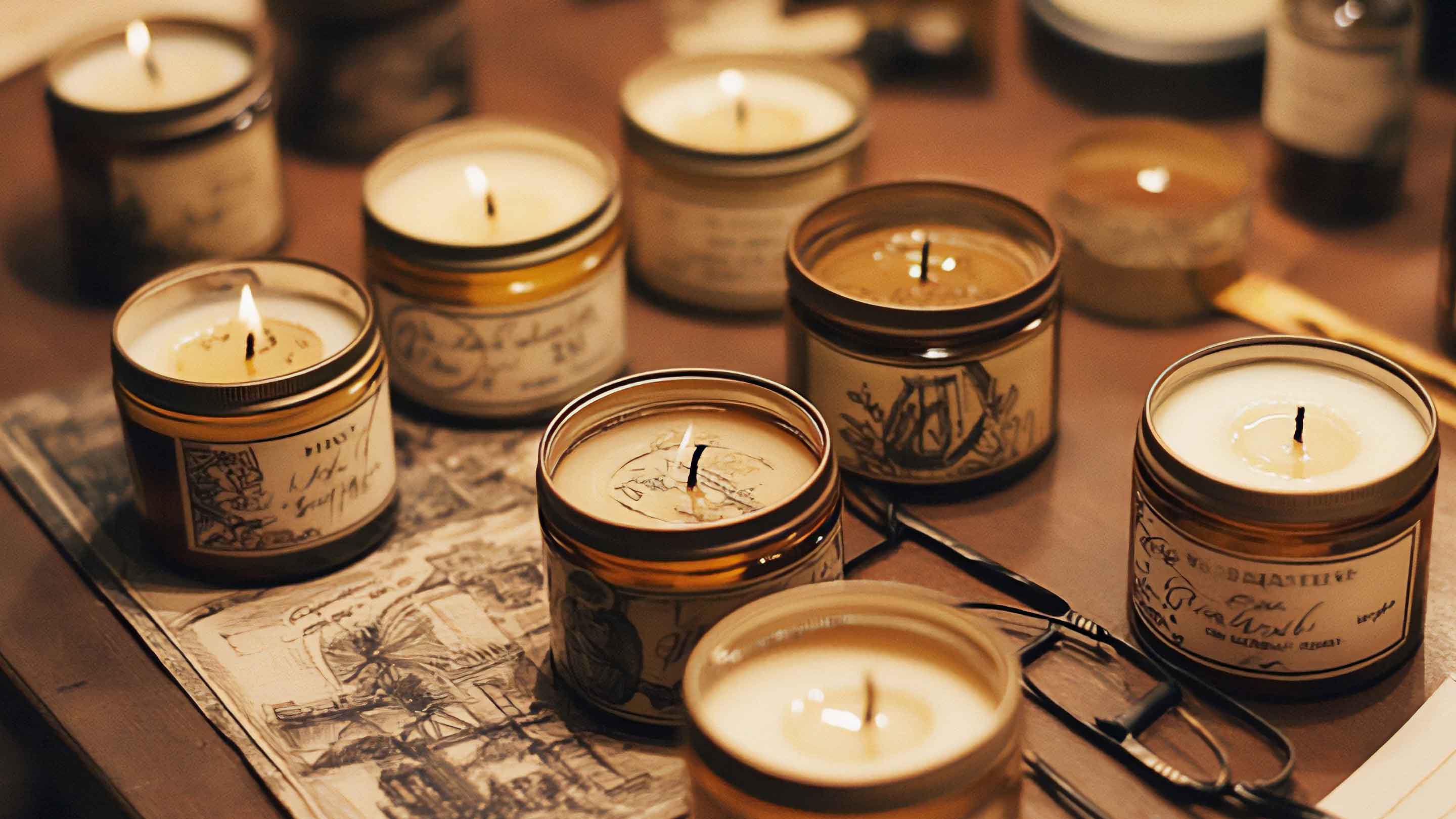 Beautiful candle tin packaging