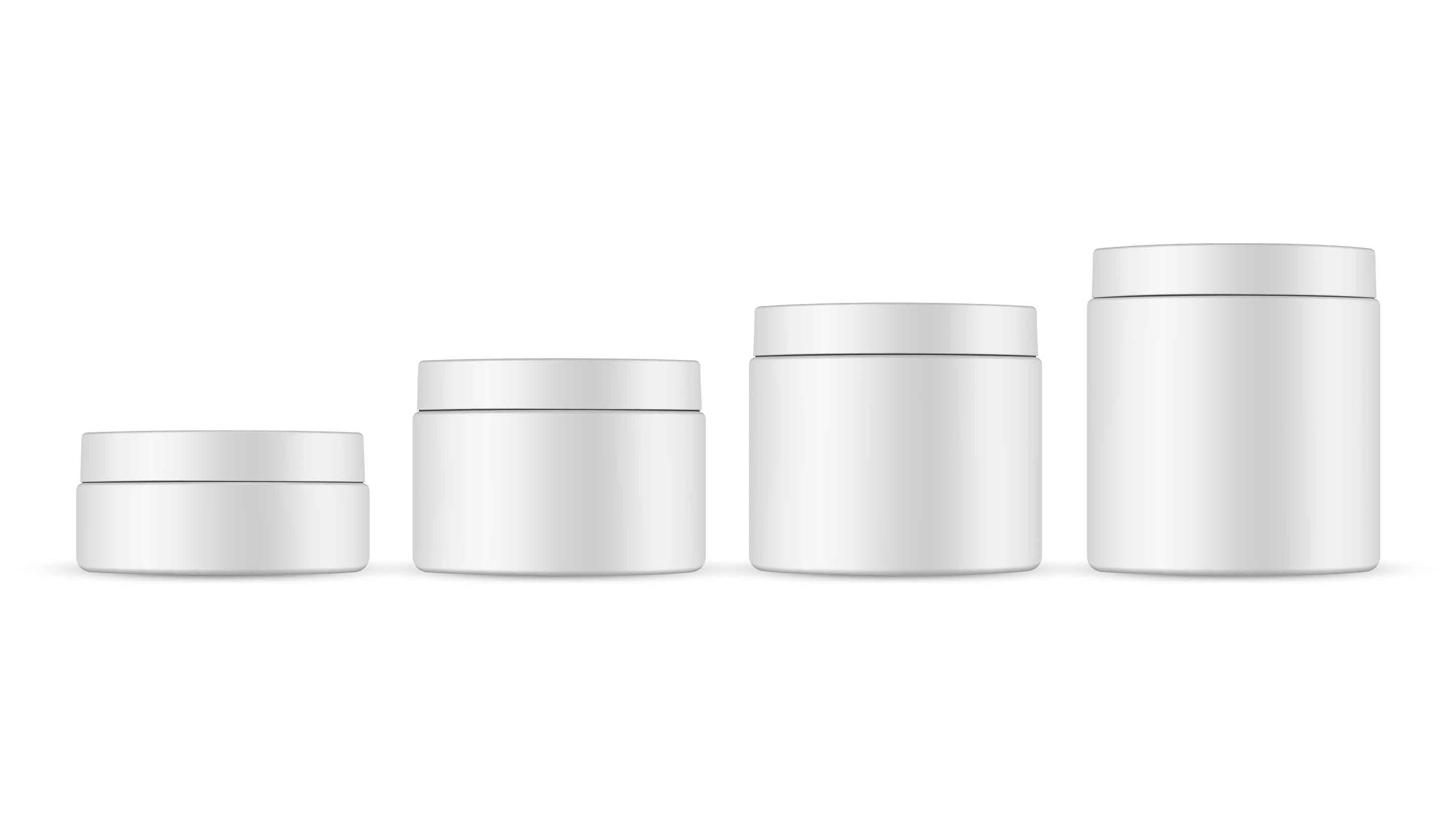 Selection of cosmetic tin packaging