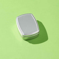 Silver Rectangular Aluminium Tin