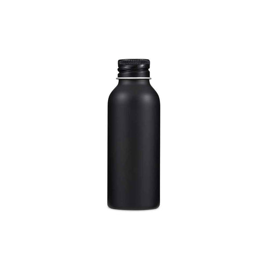 Aluminium Screw Lid Bottle for product code T9956. The tin is black with a screw lid.