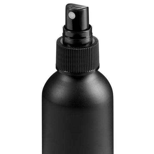 The optional black spray screw cap for the aluminium screw lid bottles with product code T9984.