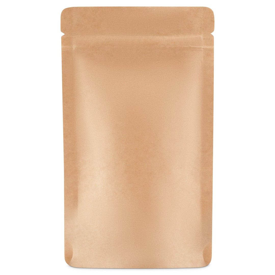 Brown Stand Up Pouch on white background.
