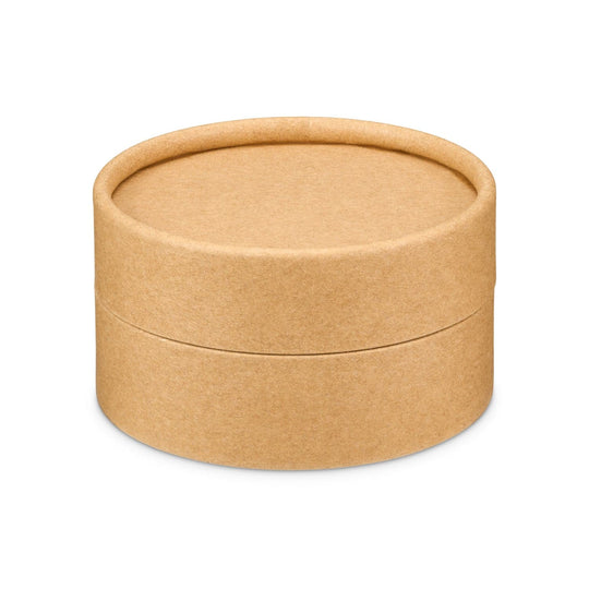 Brown Kraft cardboard jar with water resistant liner for product code C873042K