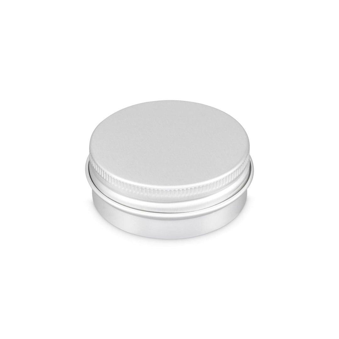 Silver aluminium tin packaging