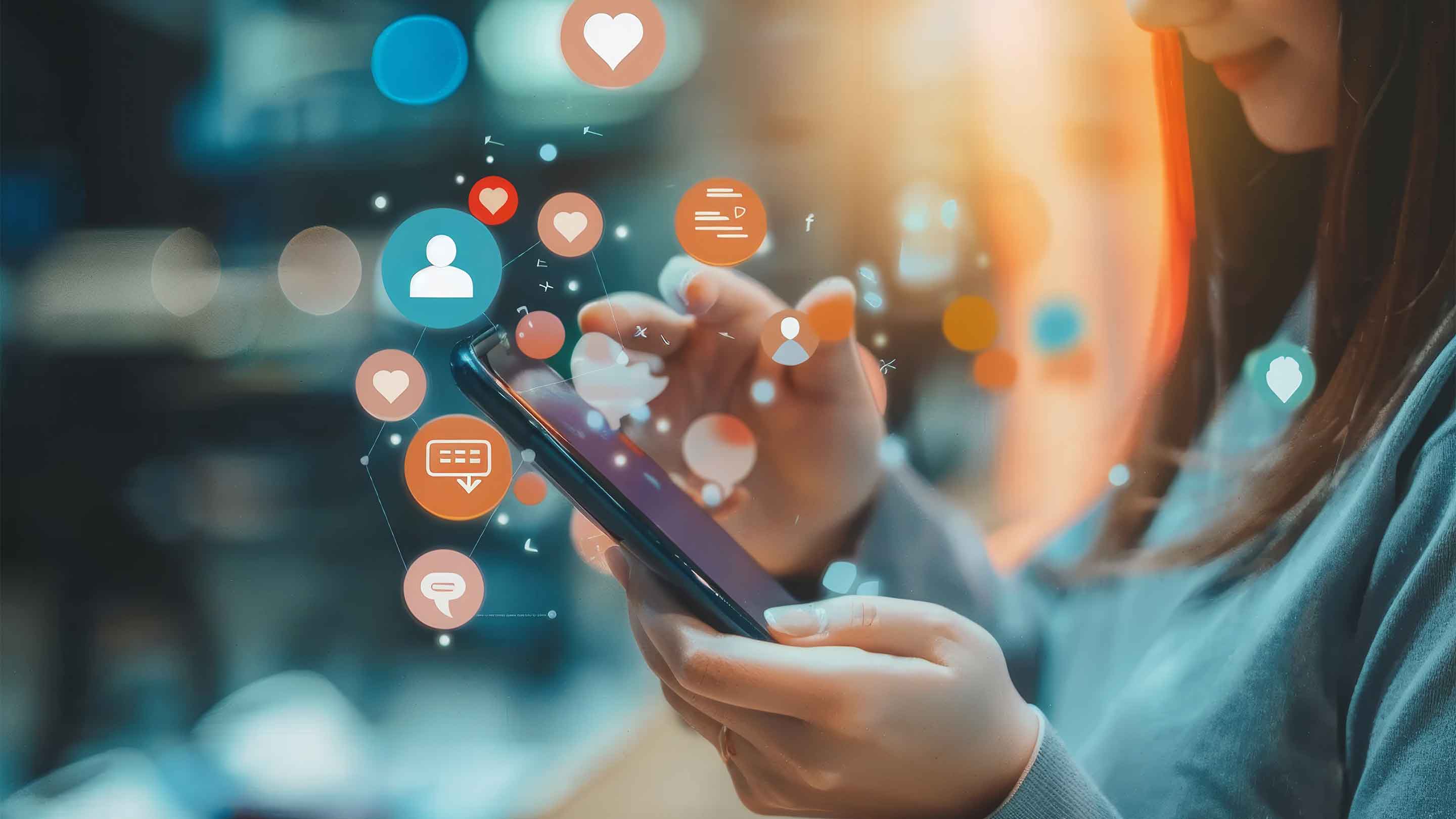 Social media marketing imagery