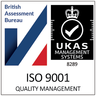 ISO 9001 Quality Management Badge for Tinware Direct number 8289.