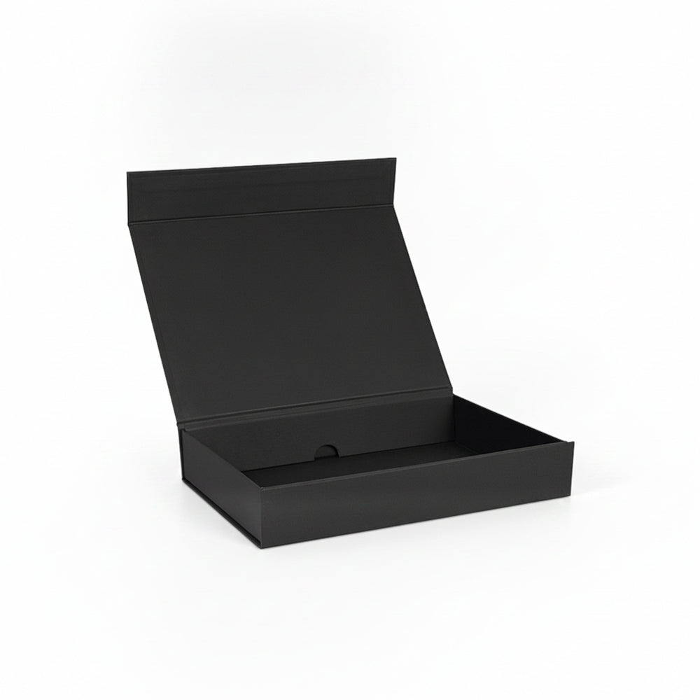 Flat-Pack A5 Magnetic Gift Boxes in Black & White - Tinware Direct