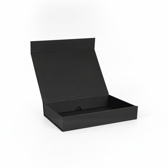 Flat-Pack A5 Magnetic Gift Boxes in Black & White - Tinware Direct