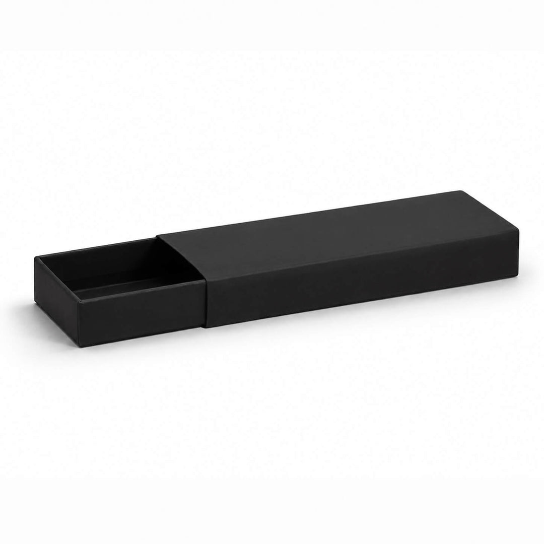 Large matchbox style gift box with drawer open. 