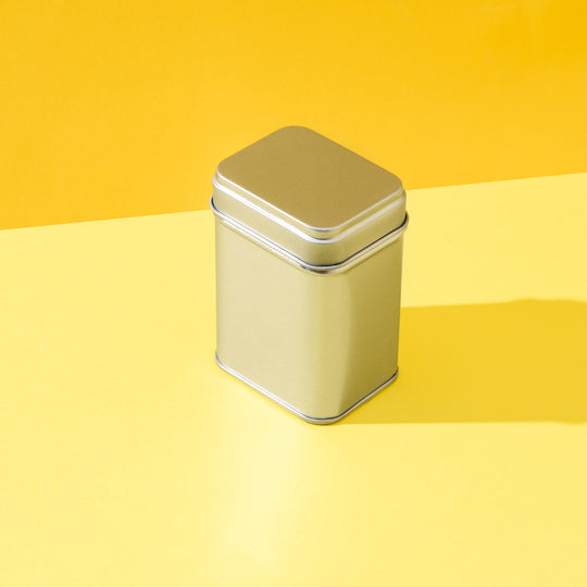 Silver Rectangular Stacking Tin with Slip Lid