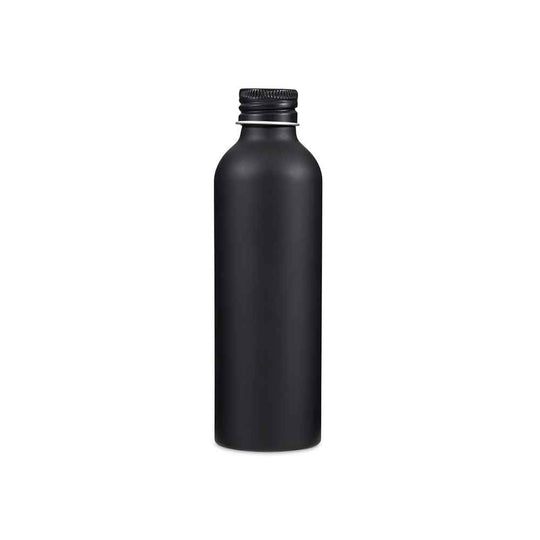 Aluminium Screw Lid Bottle for product code T9958. The tin is black with a screw lid.