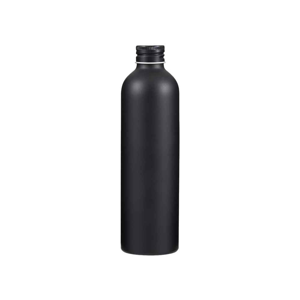 Aluminium Screw Lid Bottle for product code T9960. The tin is black with a screw lid.