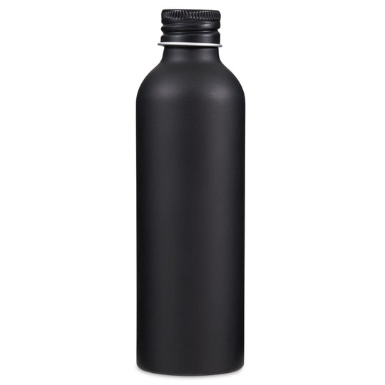 Aluminium Screw Lid Bottle for product code T9958. The tin is black with a screw lid.
