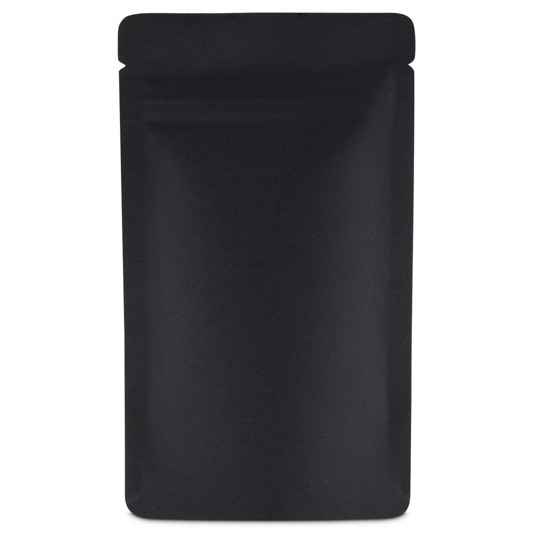 Black Stand Up Pouch on white background