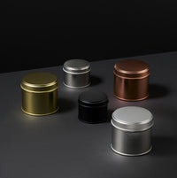 Round Welded Side Seam Tin in Red, Gold, Silver, Rose Gold Or Black