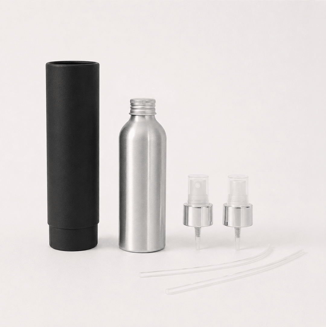 Aluminium Screw Lid Bottles With Pump Or Spray Caps