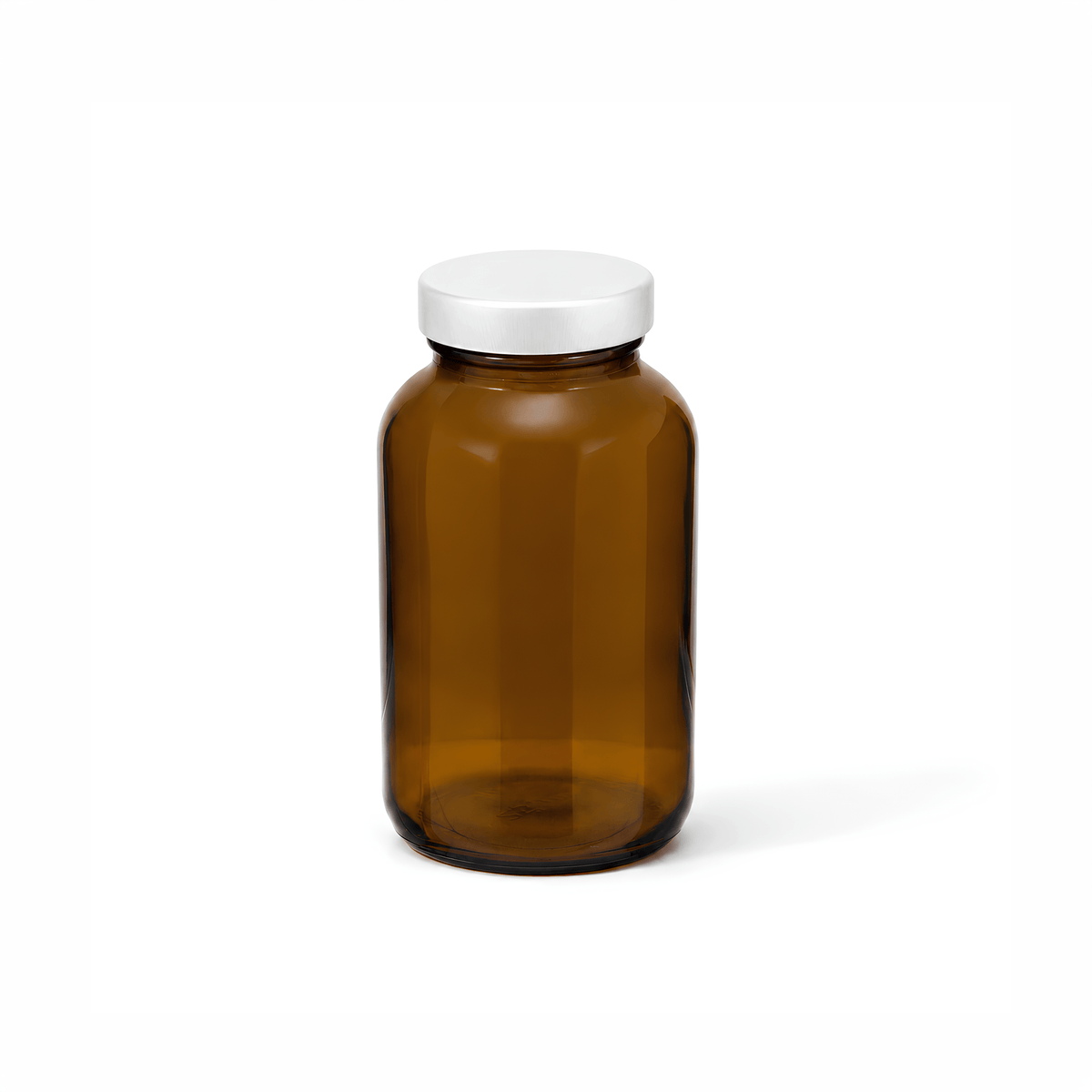 Suppliers of Amber Glass Supplement Bottles with Aluminium Lids – 48-400 Neck Finish