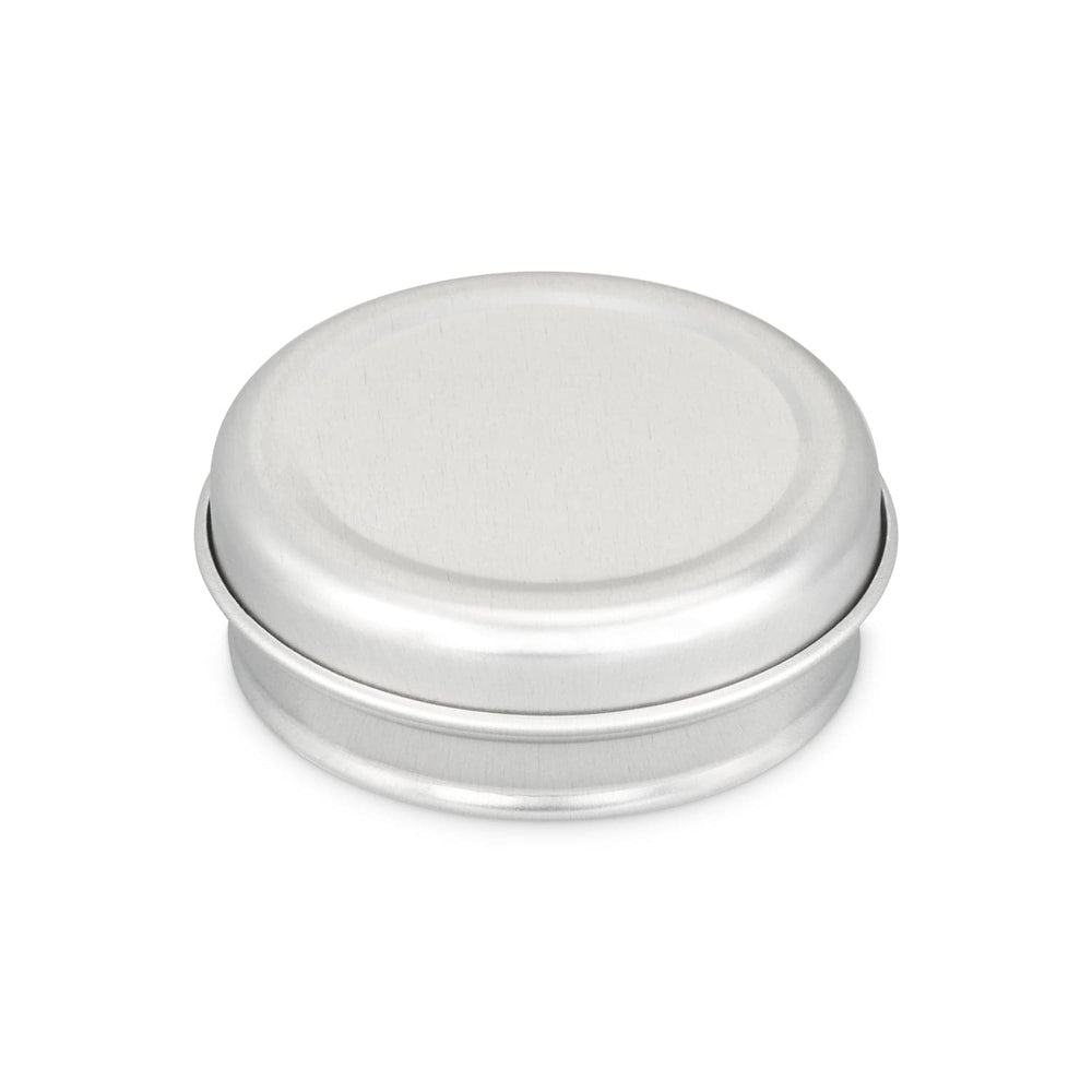 Silver lip balm tin with product code T0202.