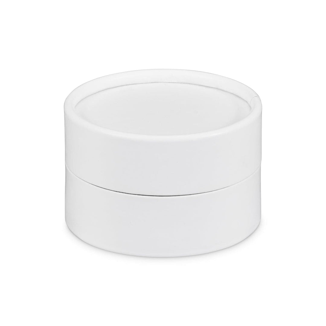 White cardboard jar with water resistant liner for product code C863042W