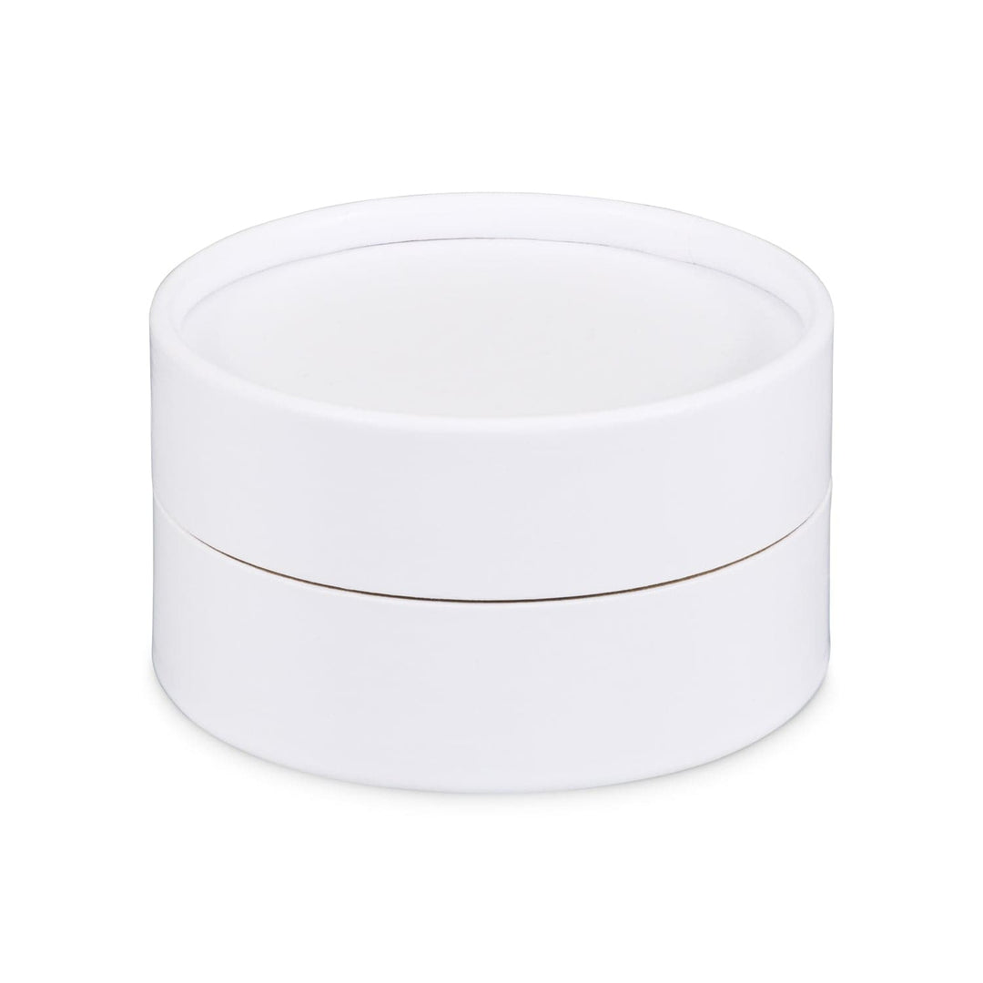 White cardboard jar with water resistant liner for product code C873042W