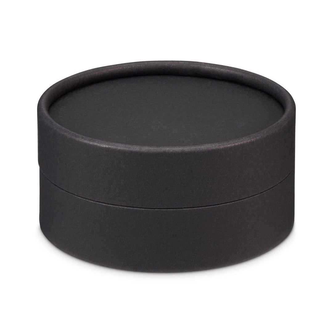 Black cardboard jar with water resistant liner for product code C883042B
