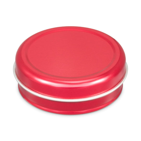 Red lip balm tin with product code T0254.