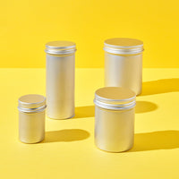 Tall Seamless Aluminium Screw Lid Tins