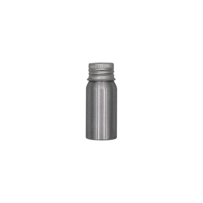 Aluminium Screw Lid Bottle for product code T9902. The tin is silver with a screw lid.