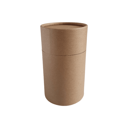 A brown cardboard tube with product code C073112BK