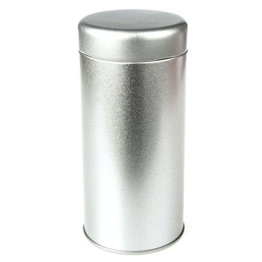 Round silver twist lid tin with product code T0088