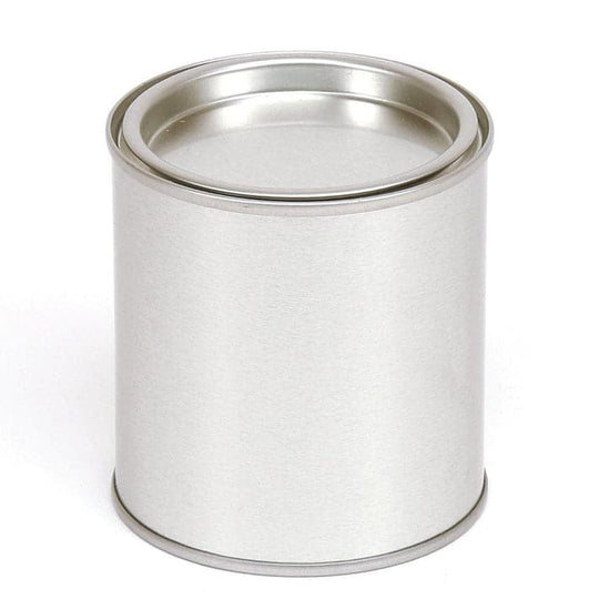 A round silver tin with lever lid of product code T0668.